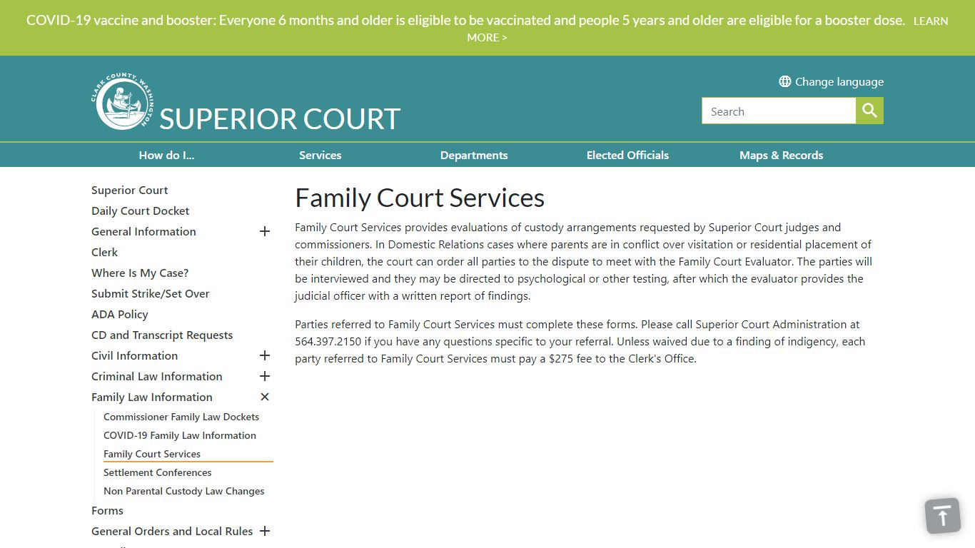 Family Court Services | Clark County